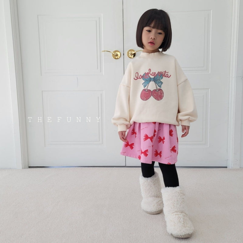 The Funny - Korean Children Fashion - #minifashionista - Cherry Half Turtleneck Sweatshirts - 11