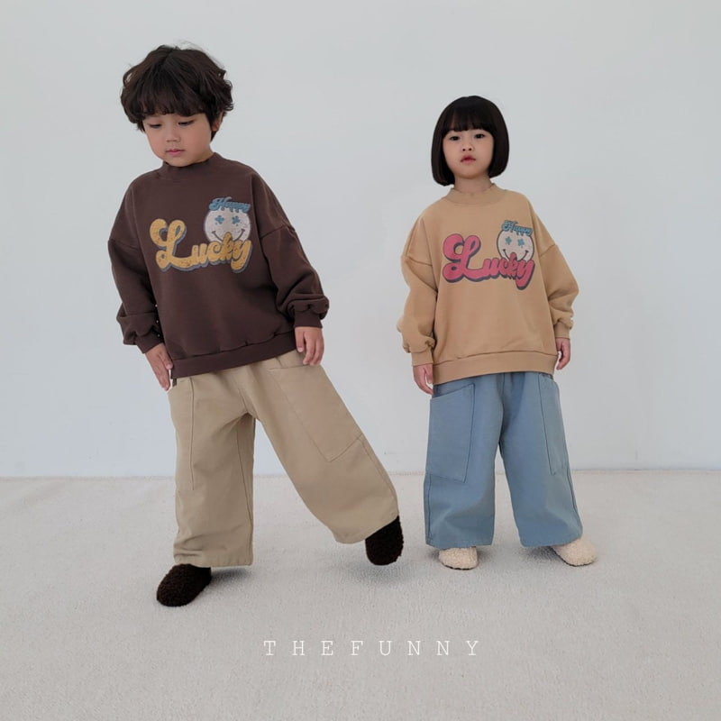 The Funny - Korean Children Fashion - #minifashionista - Big Pocket Fleece Wide Pants - 3