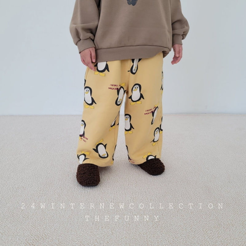 The Funny - Korean Children Fashion - #prettylittlegirls - Penguin Fleece Wide Pants - 3