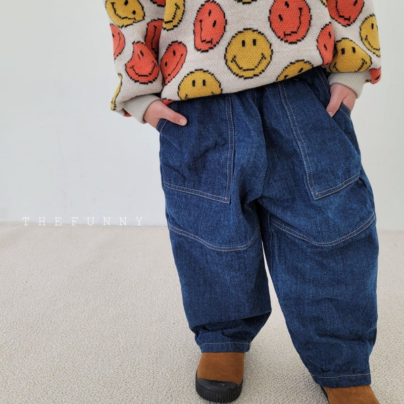 The Funny - Korean Children Fashion - #prettylittlegirls - Eskimo Fleece Denim Pants - 2