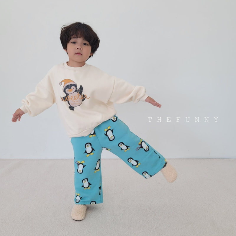 The Funny - Korean Children Fashion - #stylishchildhood - Penguin Fleece Wide Pants - 6