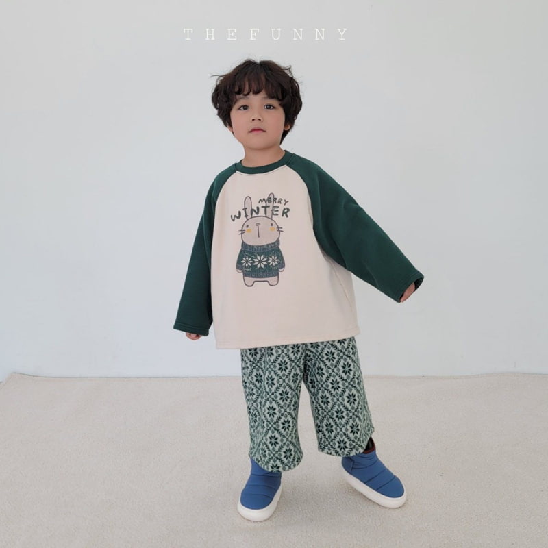 The Funny - Korean Children Fashion - #todddlerfashion - Winter Rabbit Fleece Tee - 12