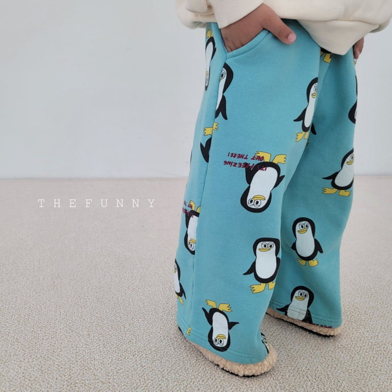 The Funny - Korean Children Fashion - #toddlerclothing - Penguin Fleece Wide Pants - 5