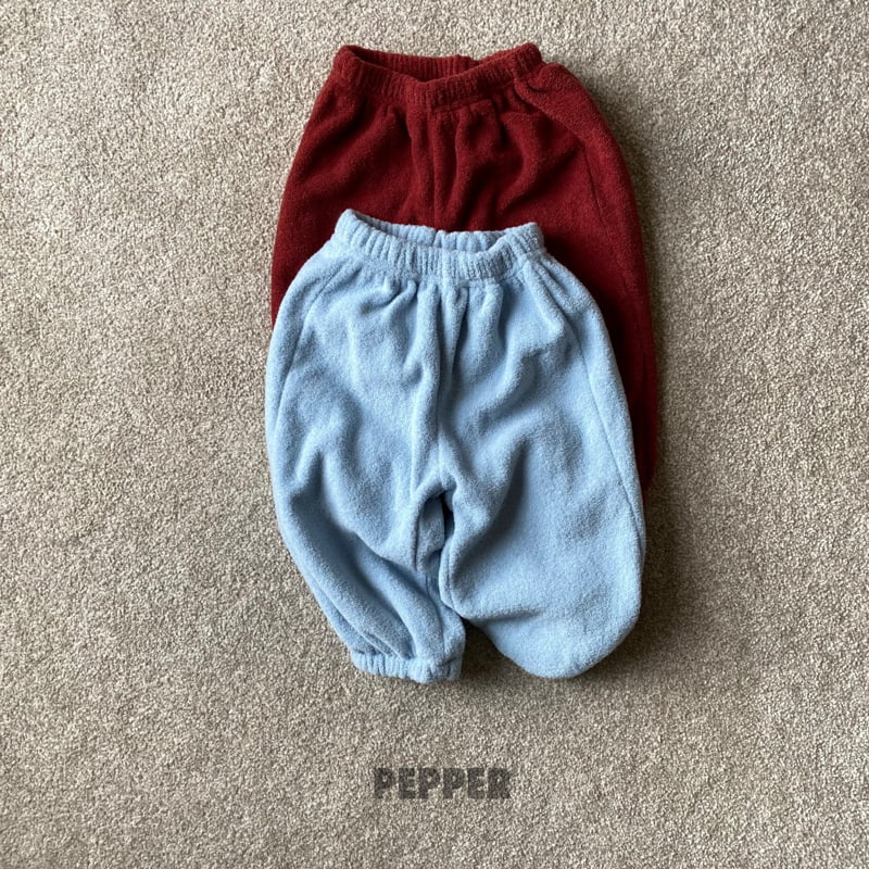 The Pepper - Korean Children Fashion - #Kfashion4kids - Candy Bar Terry Jogger Pants - 12