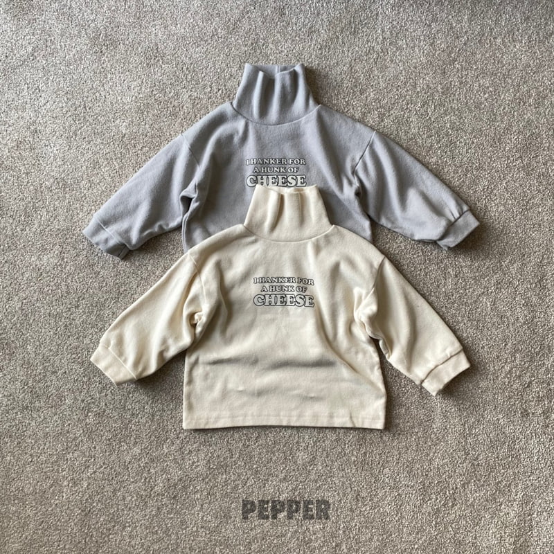 The Pepper - Korean Children Fashion - #Kfashion4kids - Cheese Turtleneck Tee - 10