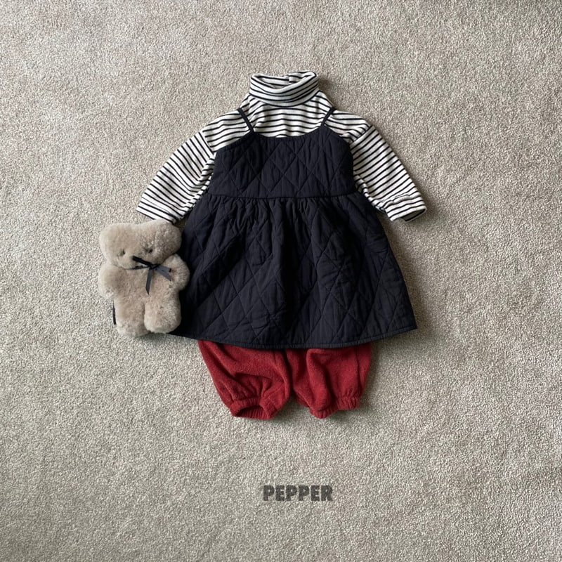 The Pepper - Korean Children Fashion - #designkidswear - Stripe Turtleneck Tee - 5