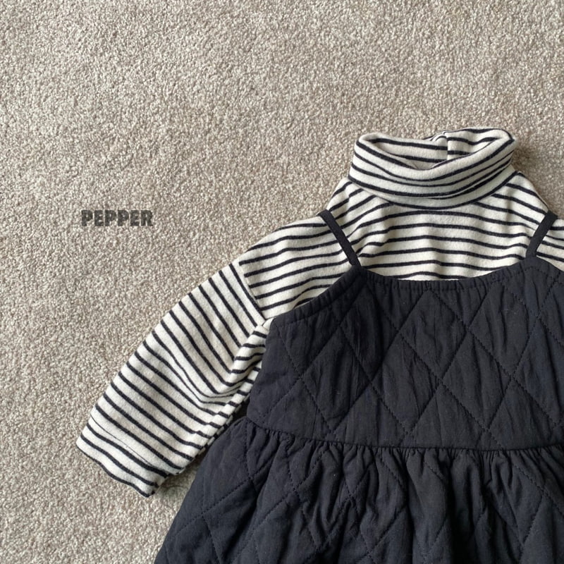 The Pepper - Korean Children Fashion - #discoveringself - Stripe Turtleneck Tee - 6