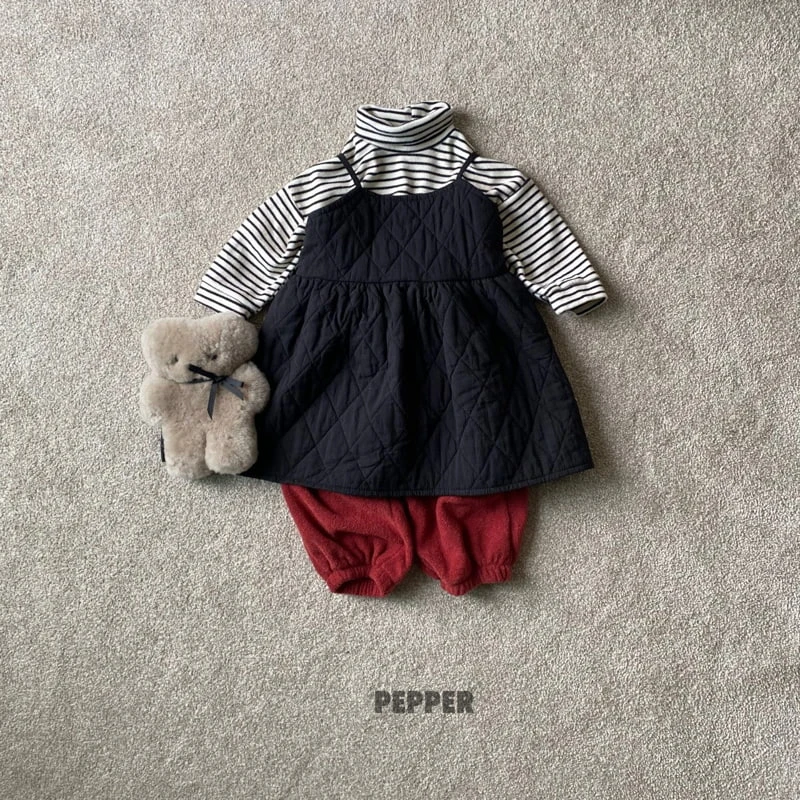 The Pepper - Korean Children Fashion - #kidzfashiontrend - Dia Quilting One-piece - 9