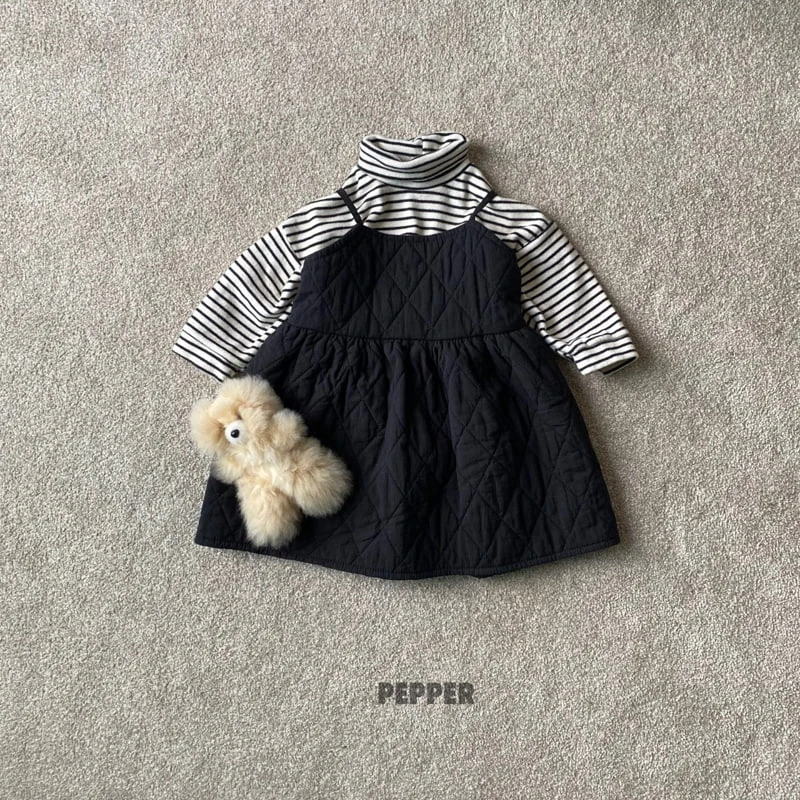 The Pepper - Korean Children Fashion - #littlefashionista - Dia Quilting One-piece - 11