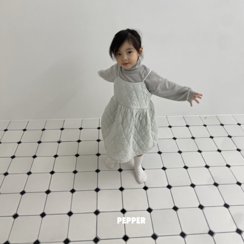 The Pepper - Korean Children Fashion - #stylishchildhood - Dia Quilting One-piece