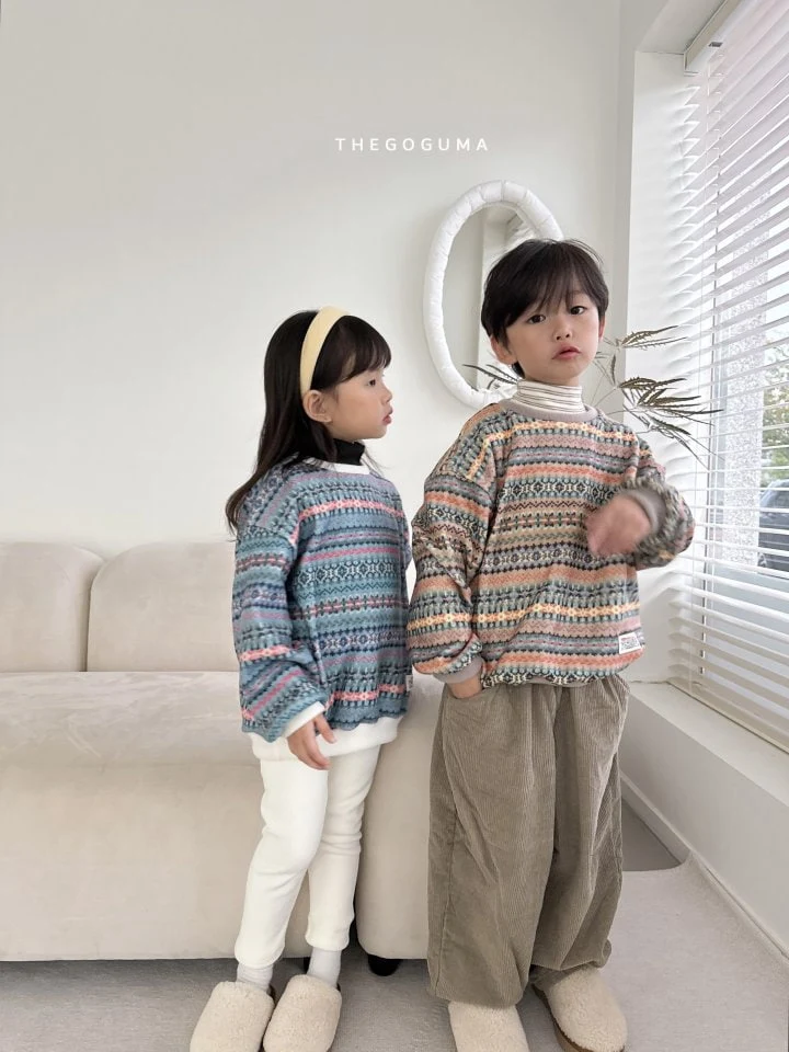 Thegoguma - Korean Children Fashion - #childofig - Corduroy Fleeced Baggy Pants - 8