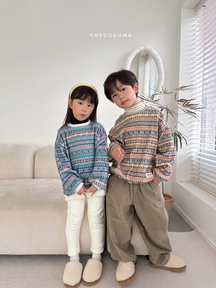 Thegoguma - Korean Children Fashion - #designkidswear - Corduroy Fleeced Baggy Pants - 10