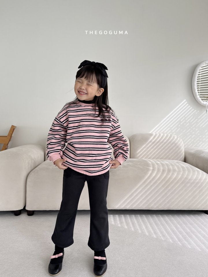 Thegoguma - Korean Children Fashion - #fashionkids - Monica Embroidery Stripe Tee - 6