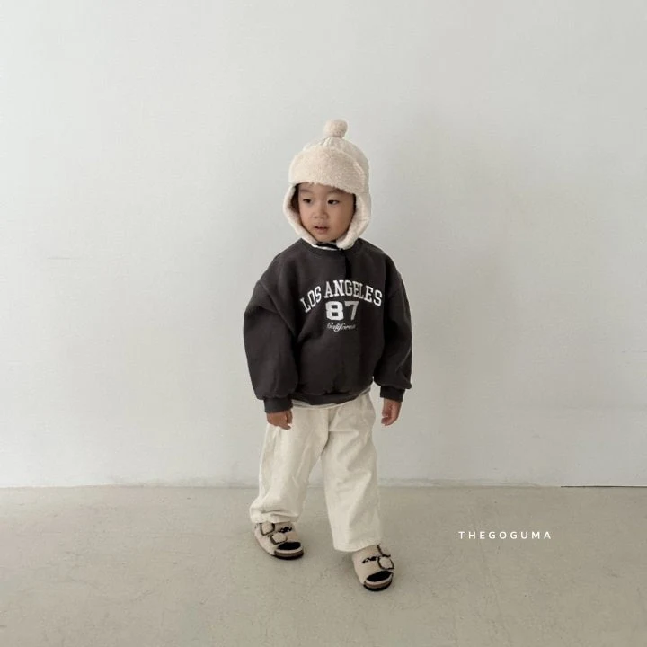 Thegoguma - Korean Children Fashion - #kidsshorts - Los Angeles Embroidery Sweatshirts - 5