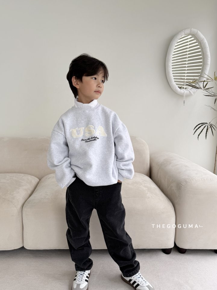 Thegoguma - Korean Children Fashion - #kidsshorts - Damage Fleeced Span Denim Pants