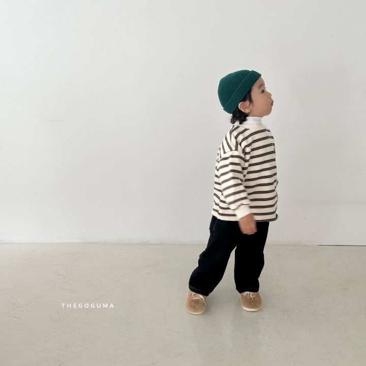 Thegoguma - Korean Children Fashion - #littlefashionista - Monica Embroidery Stripe Tee - 11