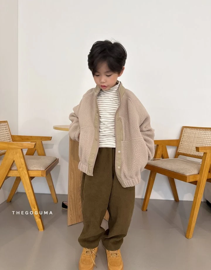 Thegoguma - Korean Children Fashion - #littlefashionista - Corduroy Bonding Pants - 6