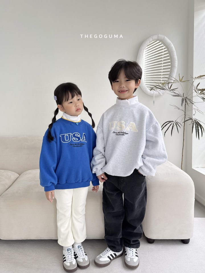 Thegoguma - Korean Children Fashion - #littlefashionista - Damage Fleeced Span Denim Pants - 5