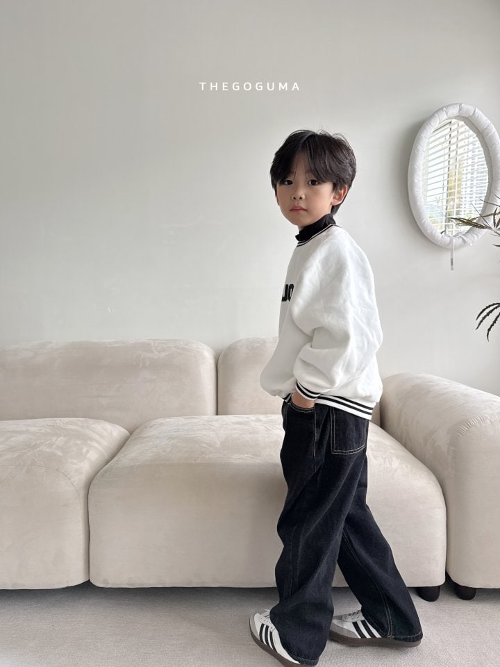 Thegoguma - Korean Children Fashion - #minifashionista - Talktalk Fleeced Denim Pants - 10