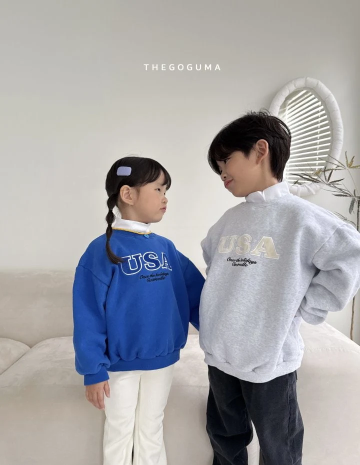 Thegoguma - Korean Children Fashion - #prettylittlegirls - USA Embroidery Sweatshirts - 2