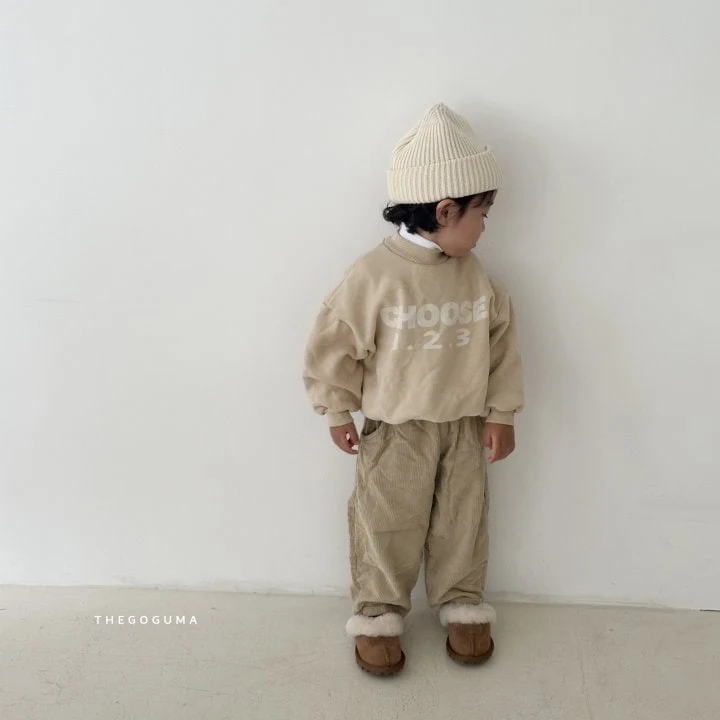 Thegoguma - Korean Children Fashion - #todddlerfashion - Corduroy Fleeced Baggy Pants - 5