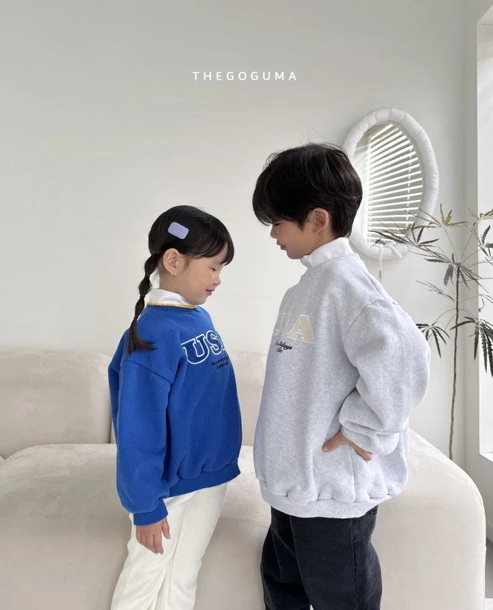 Thegoguma - Korean Children Fashion - #todddlerfashion - USA Embroidery Sweatshirts - 3