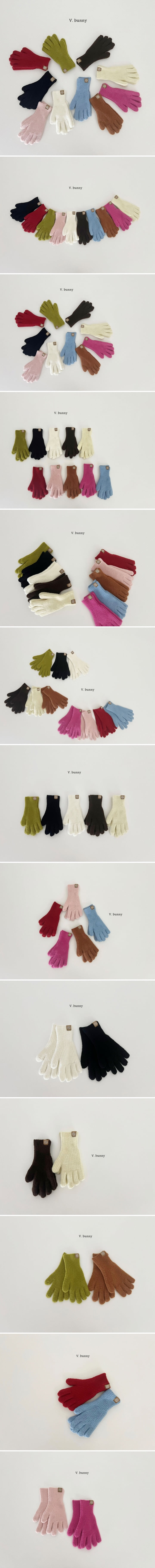 V Bunny - Korean Baby Fashion - #babyboutique - Warm Knit Gloves