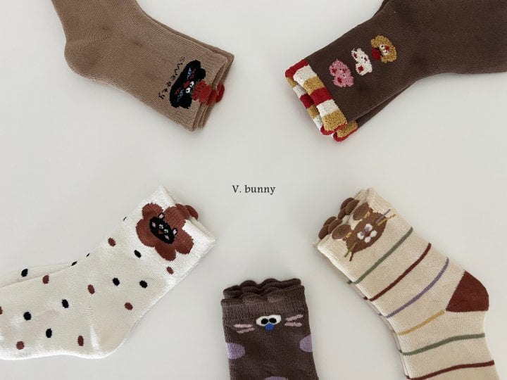 V Bunny - Korean Children Fashion - #Kfashion4kids - Chestnuts Socks Set - 10