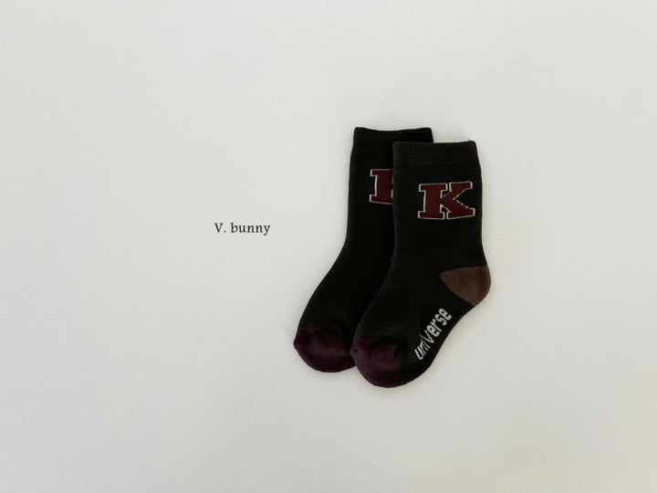 V Bunny - Korean Children Fashion - #childofig - Alphabet Socks Set - 6