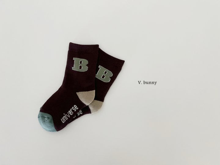 V Bunny - Korean Children Fashion - #childofig - Alphabet Socks Set - 7