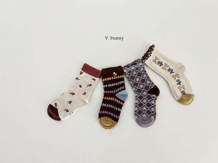 V Bunny - Korean Children Fashion - #childofig - Jannabi Socks Set