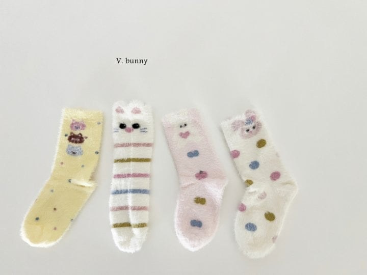 V Bunny - Korean Children Fashion - #childofig - Mongeul Socks Set