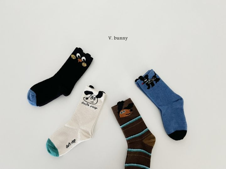 V Bunny - Korean Children Fashion - #childofig - Corgi Socks Set - 9