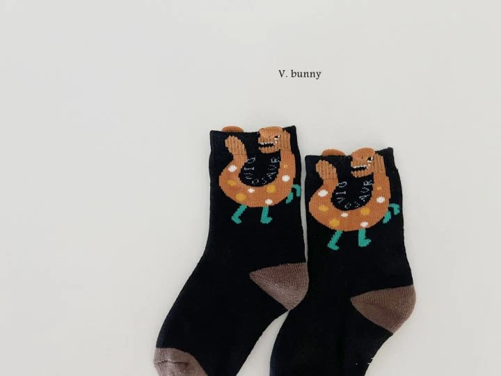 V Bunny - Korean Children Fashion - #childrensboutique - Five Dragon Socks Set - 7