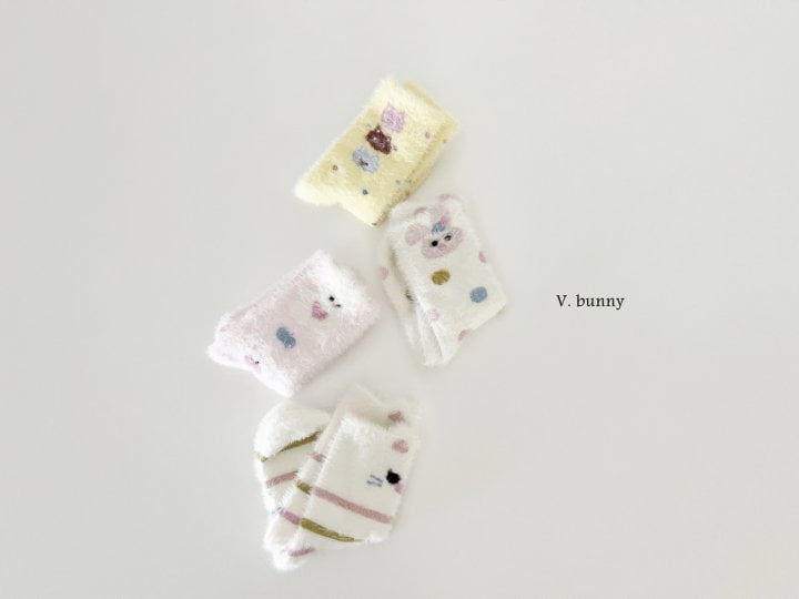 V Bunny - Korean Children Fashion - #childrensboutique - Mongeul Socks Set - 2