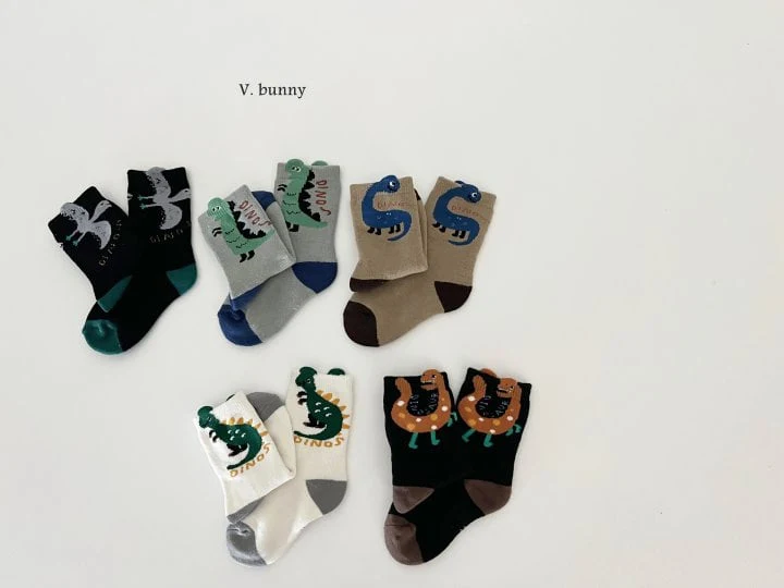 V Bunny - Korean Children Fashion - #discoveringself - Five Dragon Socks Set - 9