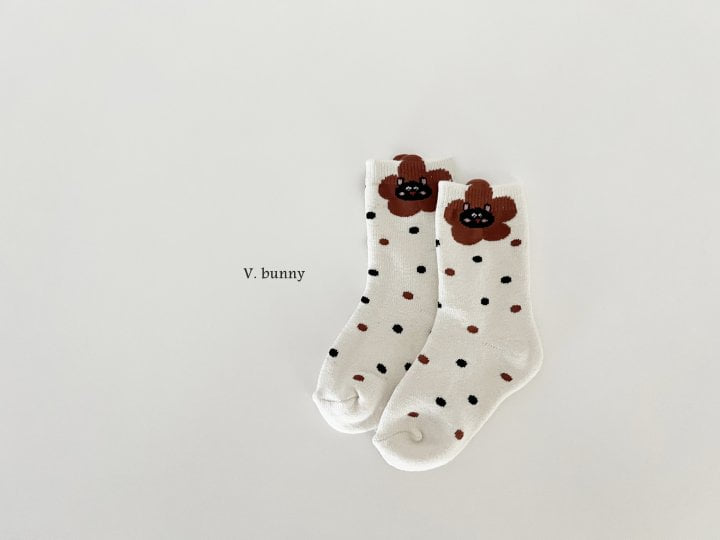 V Bunny - Korean Children Fashion - #discoveringself - Chestnuts Socks Set - 5