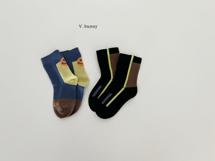 V Bunny - Korean Children Fashion - #discoveringself - Going Socks Set - 8