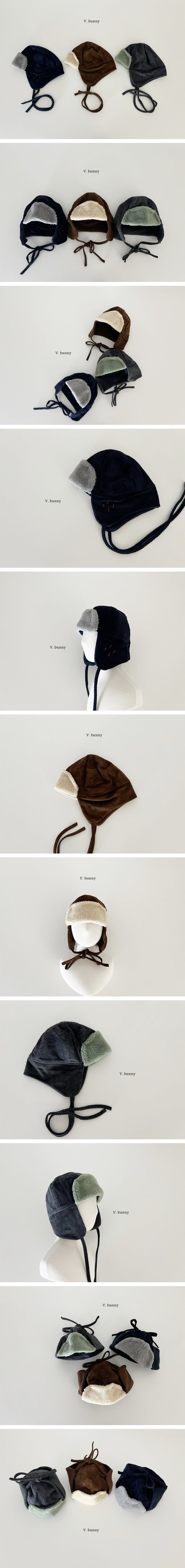 V Bunny - Korean Children Fashion - #fashionkids - Corduroy Hat