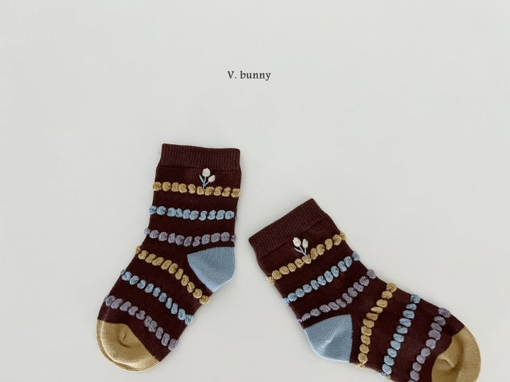 V Bunny - Korean Children Fashion - #fashionkids - Jannabi Socks Set - 5