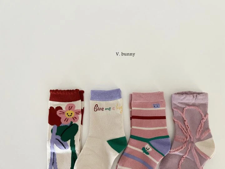 V Bunny - Korean Children Fashion - #fashionkids - Give Me Socks Set