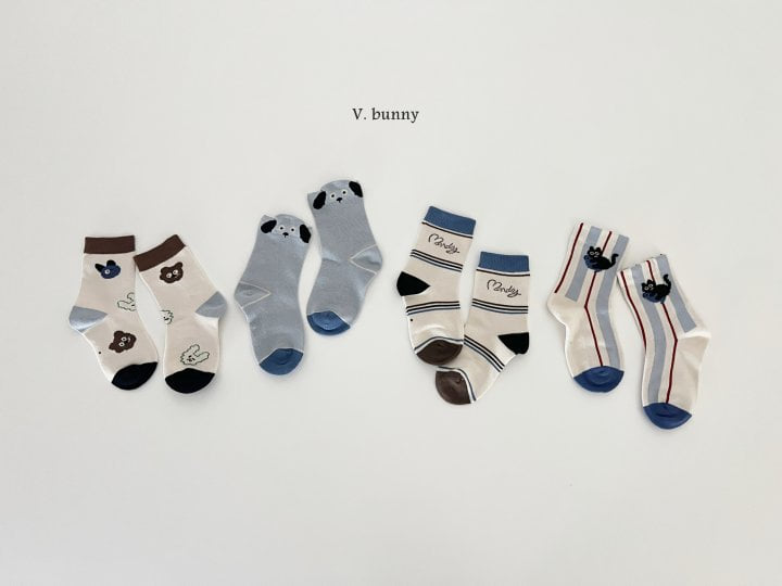 V Bunny - Korean Children Fashion - #fashionkids - Nero Socks Set - 10