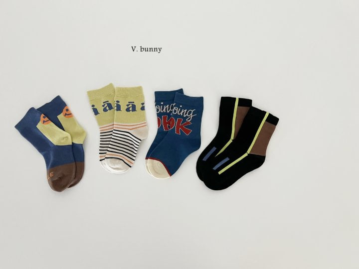 V Bunny - Korean Children Fashion - #fashionkids - Going Socks Set - 9