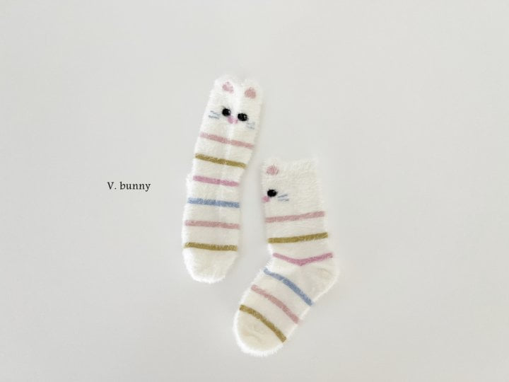 V Bunny - Korean Children Fashion - #fashionkids - Mongeul Socks Set - 5