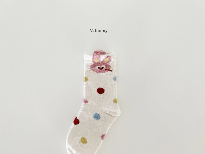 V Bunny - Korean Children Fashion - #discoveringself - Heart Rabbit Socks Set - 4