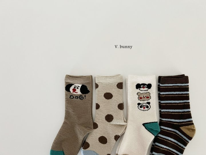 V Bunny - Korean Children Fashion - #fashionkids - Red Nose Socks Set - 2