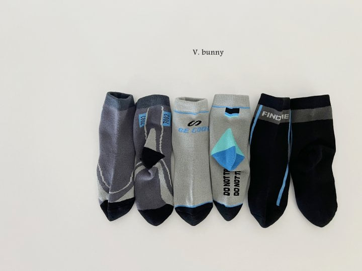 V Bunny - Korean Children Fashion - #kidsshorts - Cool Socks Set - 9