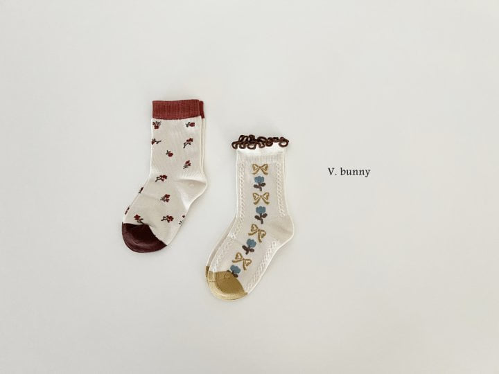 V Bunny - Korean Children Fashion - #kidsshorts - Jannabi Socks Set - 6