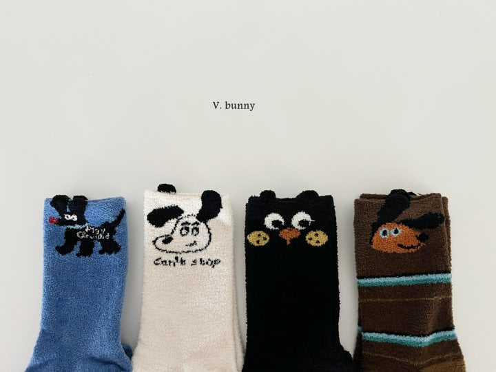 V Bunny - Korean Children Fashion - #kidsshorts - Corgi Socks Set