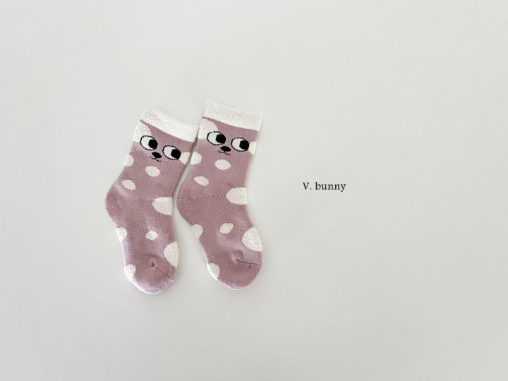 V Bunny - Korean Children Fashion - #kidsstore - Big Eyes Socks Set - 4